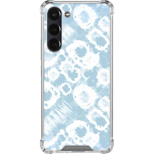 Blue Tie Dye Galaxy S24 FE Clear Case